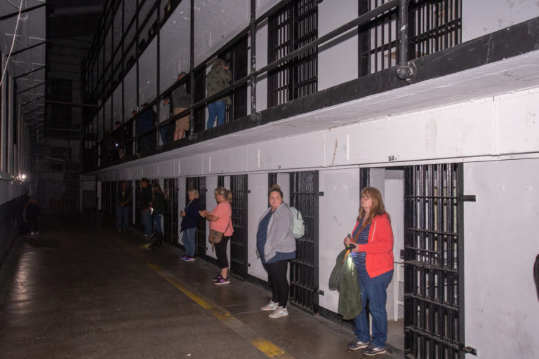 Tour participants are asked to stand in front of old cells and sing to the "prisoners” to liven up the facility and put energy into the night ahead. This activity is giving the "prisoners” the signal that none of the "guards” are in the facility anymore and they can come out of their cells.